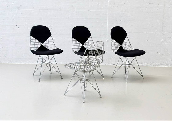 Image 1 of Set of 4 Mid - Century DKR Bikini chairs by Charles Eames for Vitra