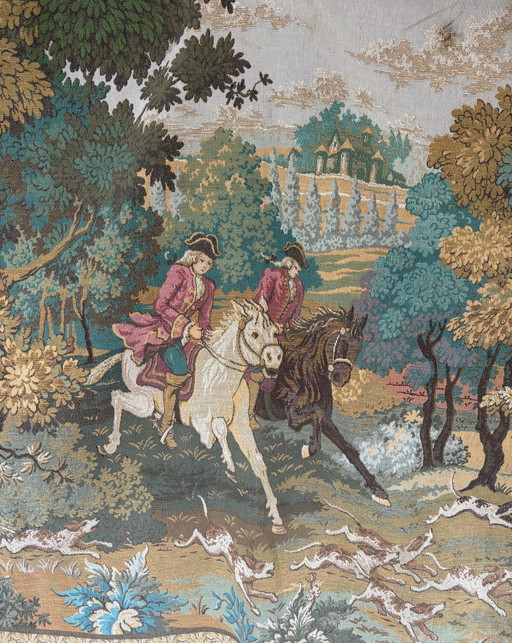 Antiker Aubousson Gobelin Wandteppich