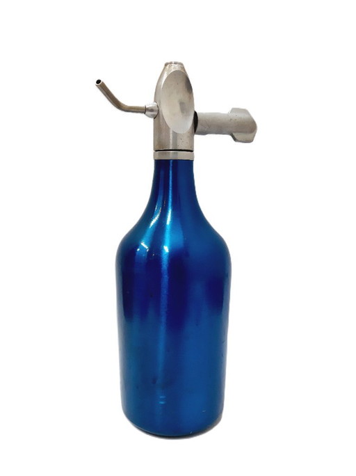 Vintage blue soda syphon