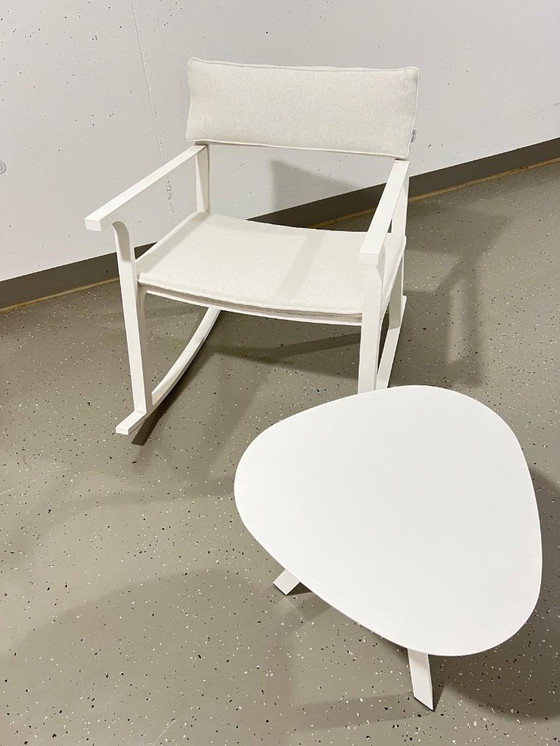 Image 1 of WEISHÄUPL 4 sedie a dondolo con tavolo