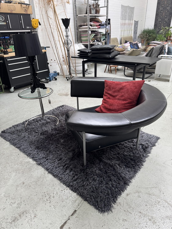 Image 1 of Ego Form loveseat tullip + Kartell lamp + Eileen Gray table