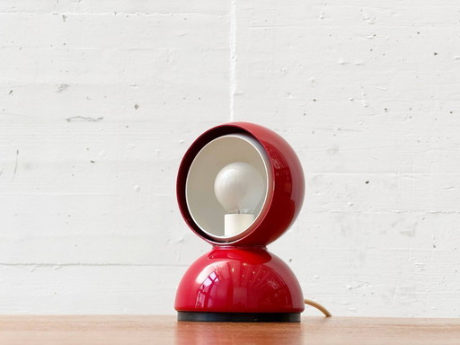 Eclisse red table lamp by Vico Magistretti for Artemide, Italy, 1960s
