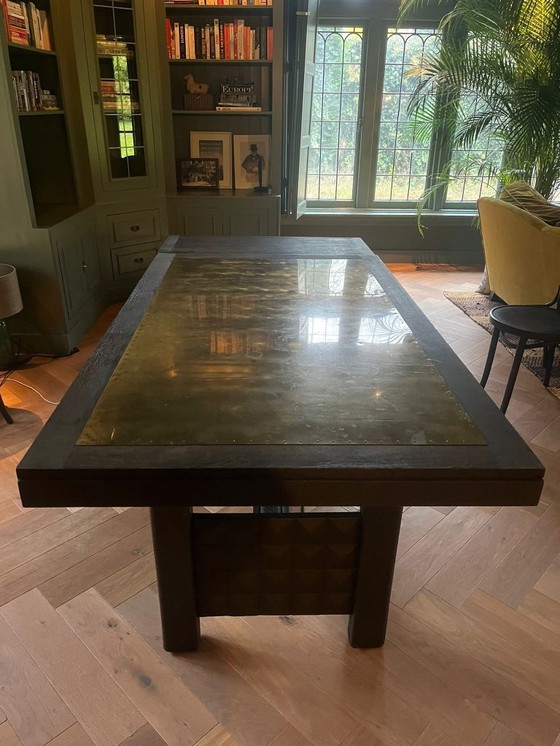 Image 1 of Scrivania brutalista di Piet Jonker 160x95xH76