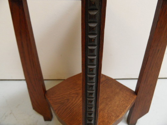 Image 1 of Art Nouveau bijzettafel Amsterdamse School