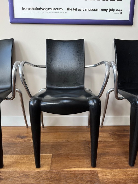 Image 1 of 6 x Vitra Louis20 stoelen door Philippe Starck, zwart