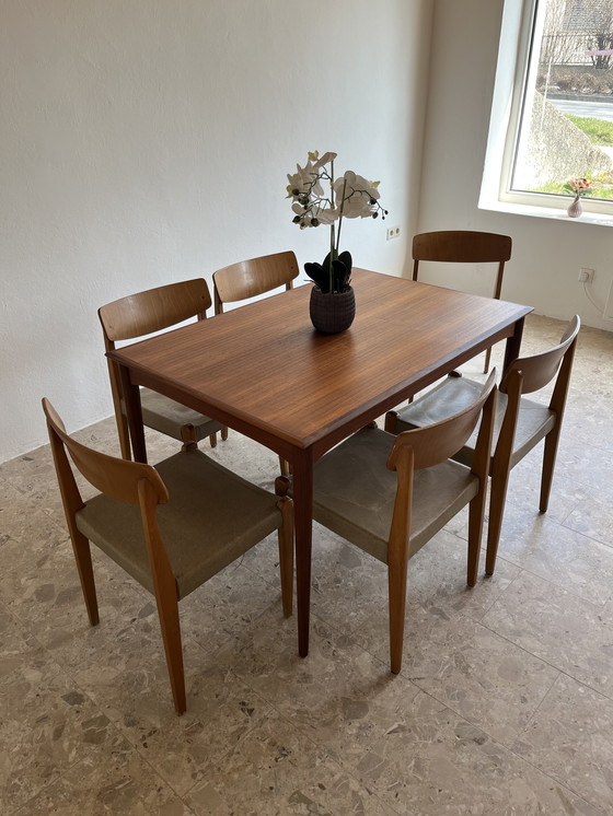 Image 1 of 1x Original “Danish Modern 1960s” Dining Table Teak; 1x Original “Danish Modernism 1960s” Dining Table Teak