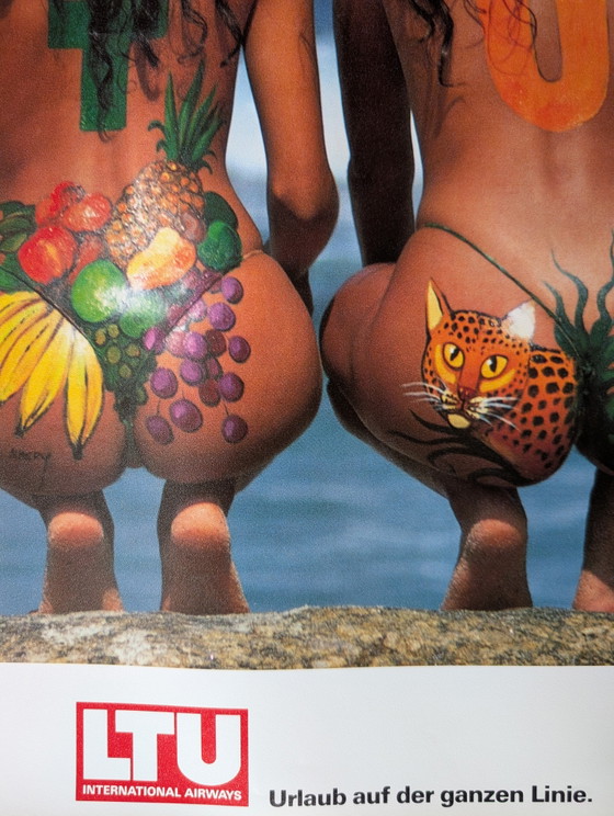 LTU - Internationale Luchtvaartmaatschappijen / Vintage Reisposter / Vliegtuig – Plastic, Paper (photo 6 of 7)