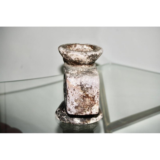 Image 1 of Vintage stone candlestick, 1960s