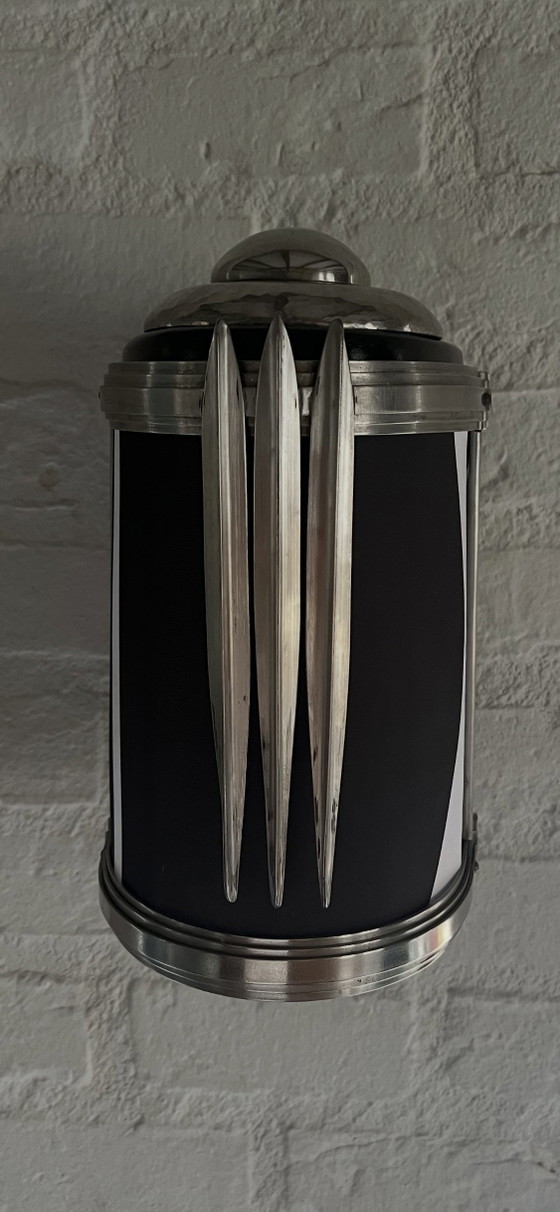 Bauhaus Wandlamp – S.W., Wandlampen, Metal, Textile (photo 3 of 9)