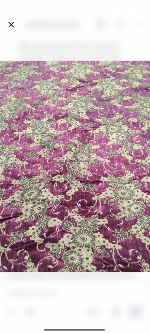 Jacquard Terciopelo/Trijp único, nuevo, de stock antiguo (10*1.32)