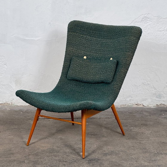 Image 1 of Pair of Mid-Century Lounge Chairs by Miroslav Navrátil for Český Nábytek, 1959