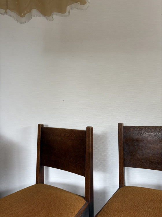 Image 1 of Art-Deco-/Amsterdamer Schule-Set mit 4 Stühlen