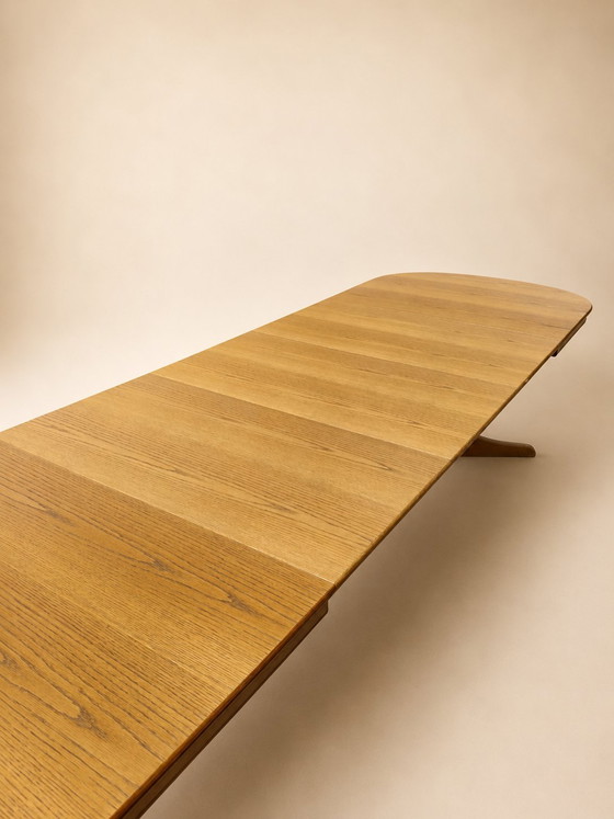 Image 1 of Scandinavian extendable dining table 3.05cm x3 inlay leaves