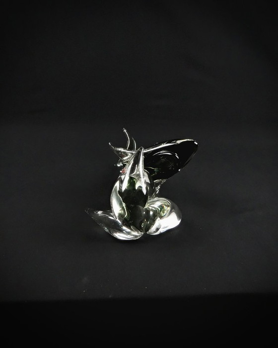 Image 1 of Murano glass shark signed Maestri Vetrai modernist vintage 60s