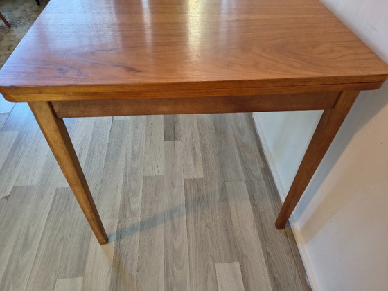 Image 1 of Danish Mid-century dining table | extendable & teak (120-198cm)