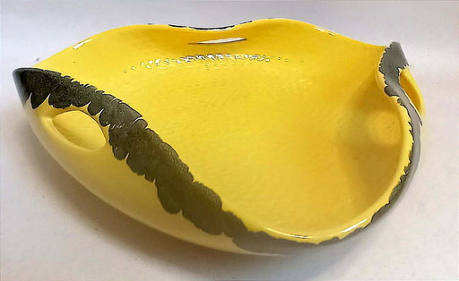 Vallauris ceramic fruit bowl, 33 cm wide