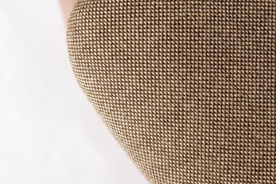 Image 1 of 1 van de 5 vintage Dyrlund fauteuils in eikenhout, jaren 70 | Deense Mid-Century Modern eetkamerstoelen, lichtgrijze bekleding |