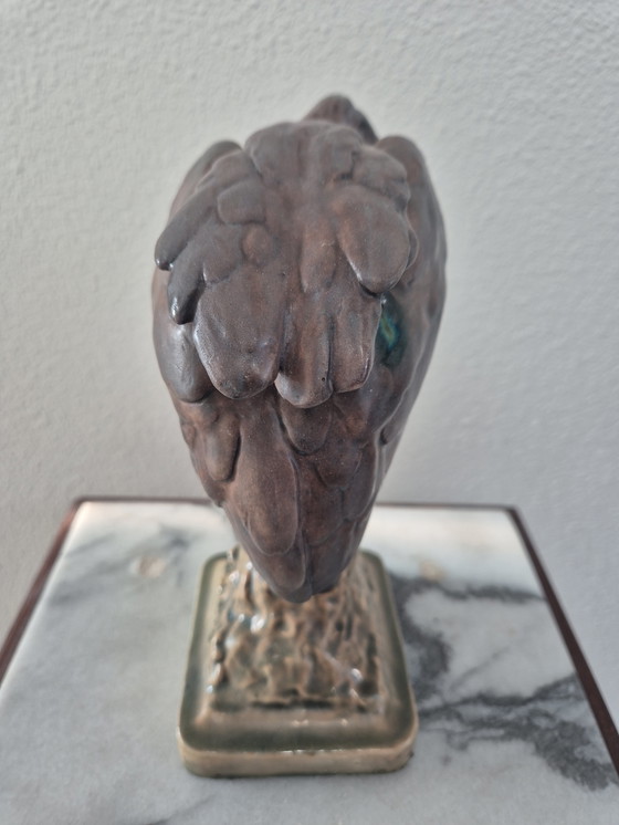 Image 1 of Louis Théophile Hingre - Escultura de un buitre, cerámica