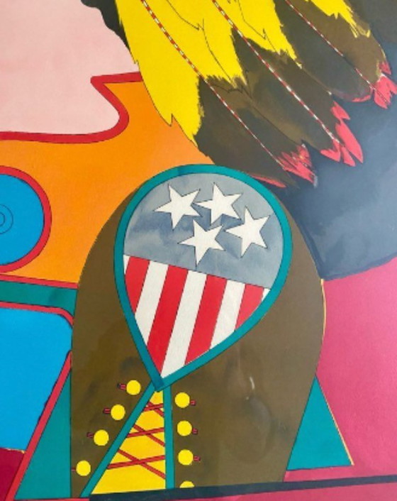 Image 1 of Richard Lindner “Miss American Indian”, signed lithograph,