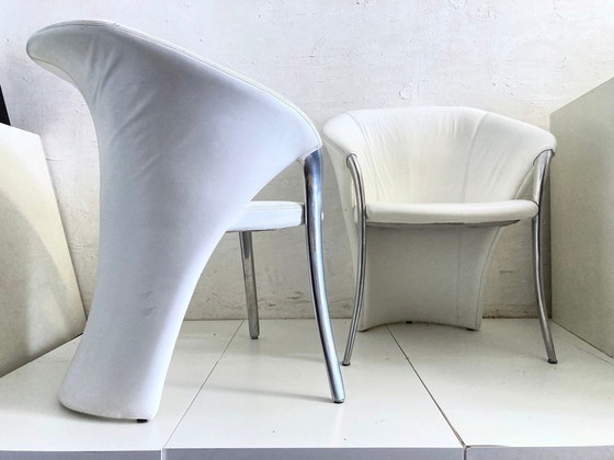 Image 1 of 2 postmoderne Sessel Modell Calla Design Gino Carollo für Draenert