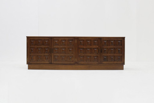 Buffet brutaliste vintage Espagne années 70