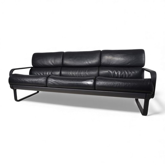 Image 1 of Drabert Lobbytop 3-seater leather sofa by Otto Zapf, 1970