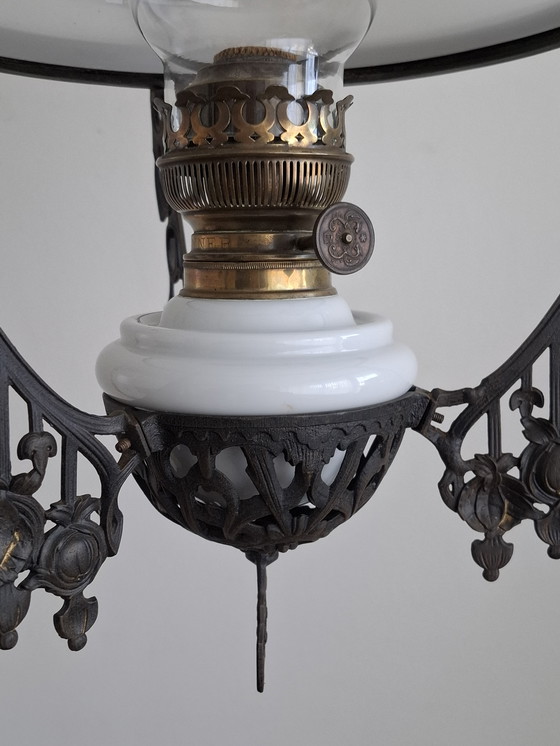 Image 1 of Lampada a olio antica sospesa