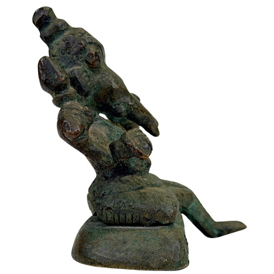 Antique Indian Bronze Ganesha Travel Statue – 18th–19th Century – Sculpture (photo 3 of 9)