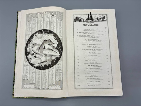 Album Planner PLM 1929 – Blank – Paris Lyon Méditerranée – Art Deco Illustrated – Coffee table books, Canvas (photo 4 of 6)