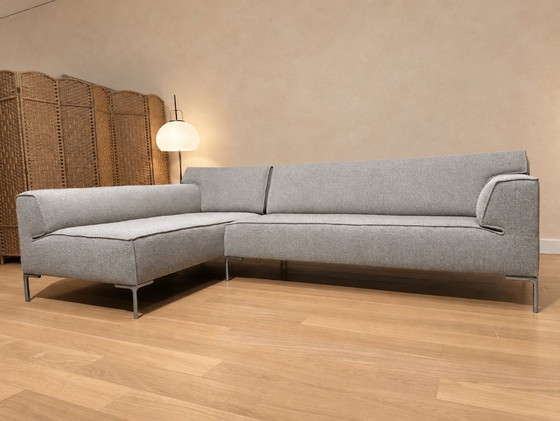 NEWLY UPHOLSTERED Design on Stock Bloq Corner sofa + WARRANTY, Other, Metal, Grey, Modern (photo 3 of 7)