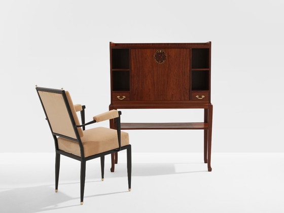 Escritorio secreter de palisandro de Louis Majorelle, circa 1910. – Librerías, Wood (photo 11 of 13)