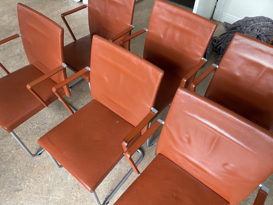 Image 1 of Walter Knoll dining room chairs 6 pieces