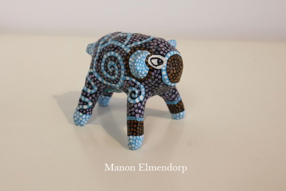 100% Handmade Fantasy Animal Figurine No. 46, Sculpture, Other, Multi Color (photo 5 of 6)