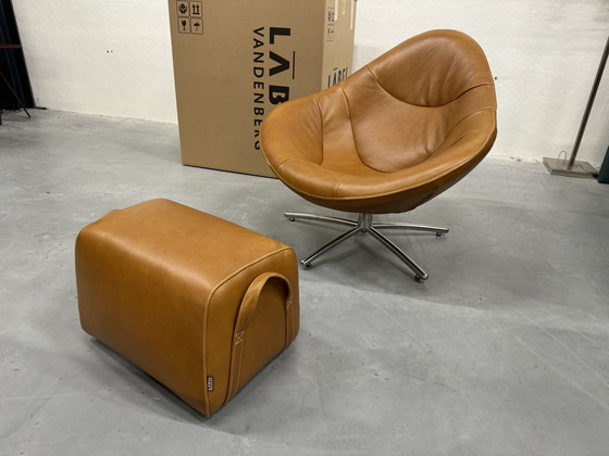 Image 1 of Label Vandenberg Hidde Draaifauteuil Bovino naturel leer