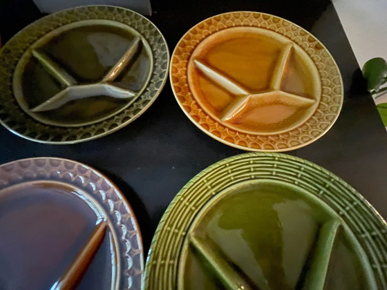 Sarreguemines Fondue/Gourmet Vintage Plates – Crockery, Ceramic (photo 8 of 15)