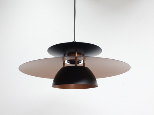 Vintage Pendant lamp / metal / black rose / Denmark
