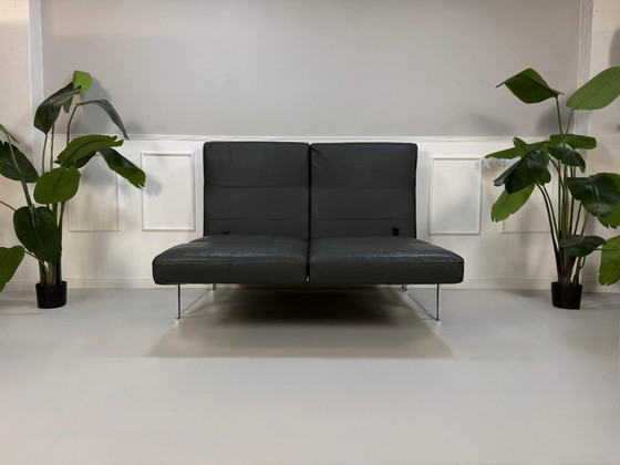 Image 1 of Brühl Roro Soft Sofa Leder Grau Anthrazit Schlafsofa