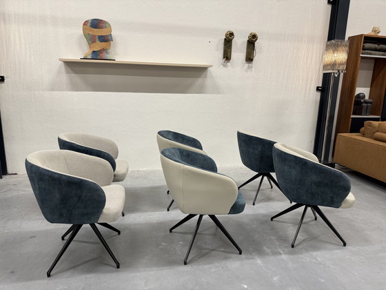 Image 1 of 6 HE Design Tula Drehstuhl, Esszimmer, Lederbezug