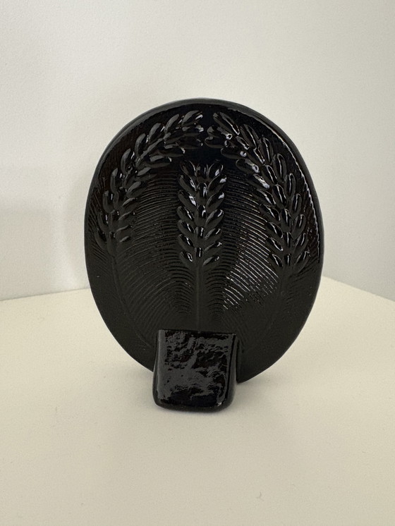 Image 1 of Fotolijstje van Zwart Glas, Scandinavian Design