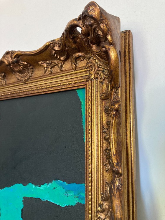 Contemporary artwork in an antique frame from the artist's studio – Paintings & Drawings, Wood, Gold (photo 8 of 8)