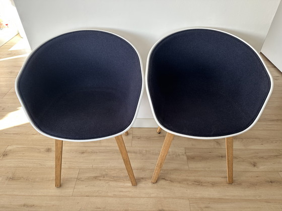 Image 1 of 8x Hay About A Chair blanc et rembourré