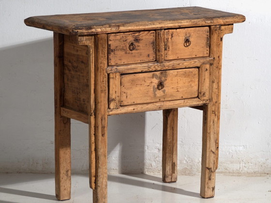 Shanxi console table in fir with dark patina – China, circa 1930 (photo 2 of 40)
