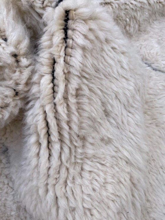 Image 1 of Tapis bni mrirt marocain en laine natural 200cmx150cm