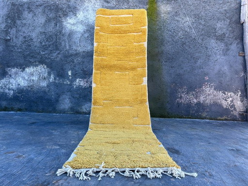 Handgemaakte natuurlijke wollen loper, 75/300 cm – Aime Té, vloerkleden en tapijten, Wool