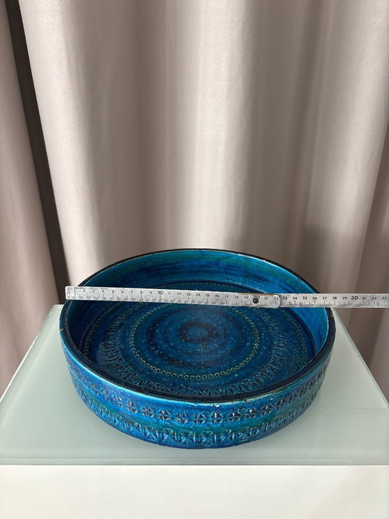 Ceramic bowl, blue, Bitossi, Vintage (photo 2 of 12)