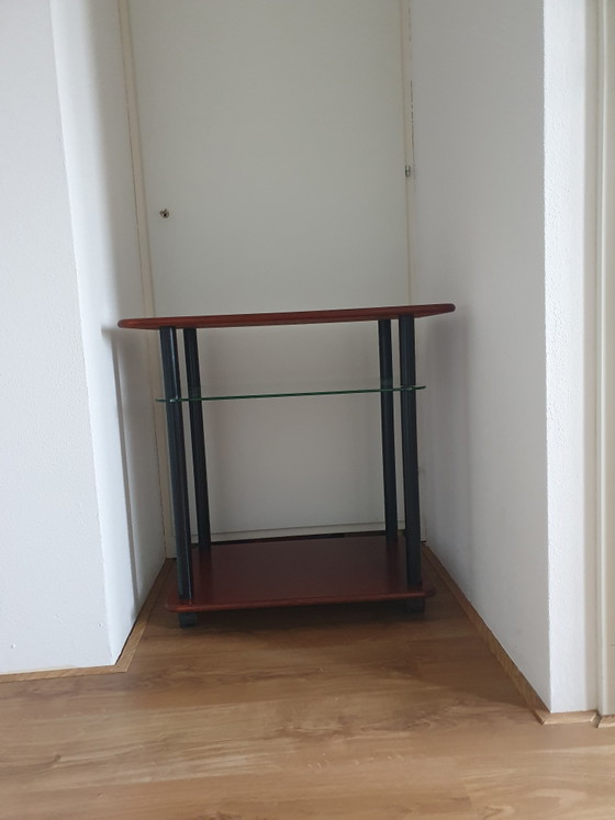 Tee-, Couchtisch, Servierwagen, Beistelltisch aus dem späten 20. Jahrhundert – Wood, Glass (photo 6 of 7)