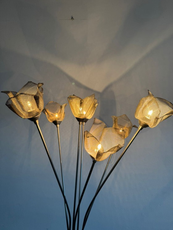 Image 1 of Unique floor lamp from Massive with 7 metal roses