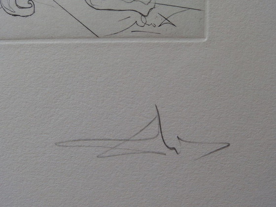 Salvador Dalí: Shakespeare: Troilo e Cressida, incisione originale firmata – Stampe artistiche, Paper (photo 3 of 5)
