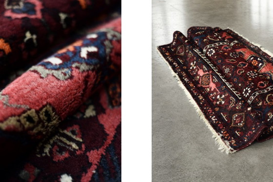 Vintage handgeweven Midden-Oosterse Oosterse Hamadan tapijt, jaren 60 – Decoratieve objecten, Wool (photo 2 of 12)