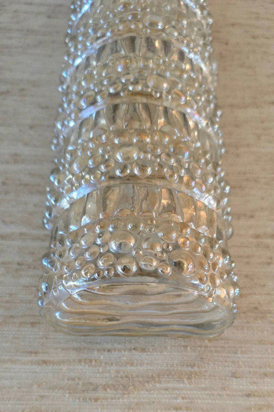 Image 1 of Par de apliques de pared de cristal con burbujas, Limburgo, Alemania, 1960/70